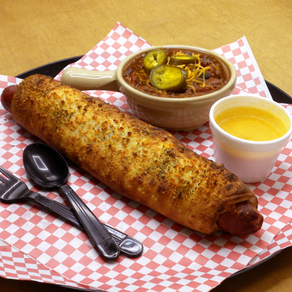 Chili Cheese Pizza Dog